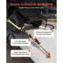 Wheel Chock Tie-Down Kit, Tire-Style Tow Dolly Strap, Car Tie Down Kit with Heavy-Duty Hook, Break Strength 4540 kg & Working Lo