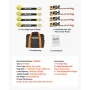 Wheel Chock Tie-Down Kit, Tire-Style Tow Dolly Strap, Car Tie Down Kit with Heavy-Duty Hook, Break Strength 4540 kg & Working Lo