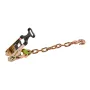 Wheel Chock Tie-Down Kit, Tire-Style Tow Dolly Strap, Car Tie Down Kit with Heavy-Duty Hook, Break Strength 4540 kg & Working Lo