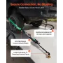 Wheel Chock Tie-Down Kit, Tire-Style Tow Dolly Strap, Car Tie Down Kit with Heavy-Duty Hook, Break Strength 4540 kg & Working Lo