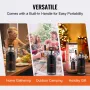 Beer Growler Tap System, 64Oz 1.89L Mini Keg, 304 Stainless Steel Pressurized Beer Growler, Keg Growler with Pressure Display, C