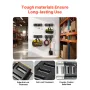 E-Track Tie-Down Rail Kit, 4 Pack 0.4 m E Track Rails, 2 U-Shaped Hooks, 2 Tool Holders, 2 Track Shelf Brackets, 2 Tire Holders,
