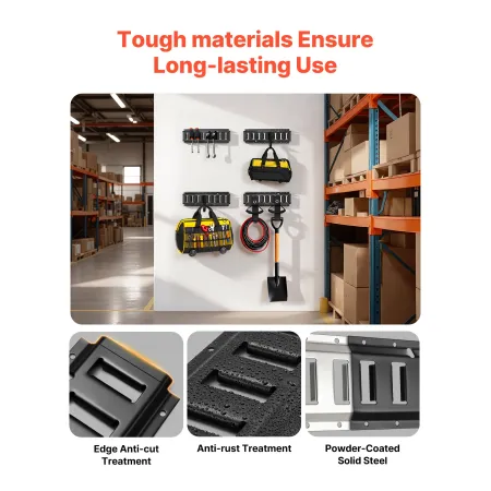 E-Track Tie-Down Rail Kit, 4 pakke 0,4 m E skinneskinner, 2