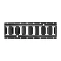 E-Track Tie-Down Rail Kit, 4 Pack 0.4 m E Track Rails, 2 U-Shaped Hooks, 2 Tool Holders, 2 Track Shelf Brackets, 2 Tire Holders,