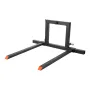 VEVOR 3 Point Hitch Pallet Forks, 680 kg Clamp on Pallet Forks, 128 cm Total Length Heavy-Duty Tractor Fork with 73.5-117 cm Adj