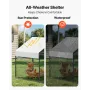 Metal Chicken Coop for 4-6 Chickens, 1 x 2 x 1 m, Small Chicken Cage with Waterproof Cover & Double Doors, Spire Roof Poultry Ru