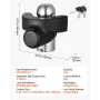 VEVOR Trailer Hitch Lock, Compatible with 58.7 mm Couplers, Heavy-Duty Anti-Theft Trailer Ball Lock with 3 Keys, Prying-Resistan