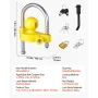 VEVOR Trailer Hitch Lock Kit, Fits for 46 mm, 50.8 mm, 58.7 mm Couplers, Heavy-Duty Anti-Theft Trailer Ball Lock with Keys, Pryi