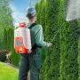 VEVOR Battery Powered Backpack Sprayer, 16L Electric Lawn Sprayer with 8 Nozzles & 2 Telescopic Wands, 90PSI Adjustable Pressure