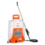 VEVOR Battery Powered Backpack Sprayer, 16L Electric Lawn Sprayer with 8 Nozzles & 2 Telescopic Wands, 90PSI Adjustable Pressure