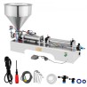 Horizontal Pneumatic Liquid Paste Filling Machine 50-500ML Volume, Cream Filling Machine 30L Hopper, Pneumatic Paste Filling