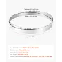 Bandsaw Blade, 1832 mm Length, 4 TPI Band Saw Blade with 18 HRC Hardened Sharp Teeth, SK5 High-Strength Carbon Steel, 12.7 mm Wi