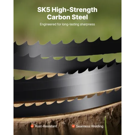 båndsavklinge, 1511 mm længde, 6 TPI båndsavklinge med 15 HRC