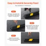 Parking Stopper, 1840 mm Heavy Duty Parking Aid for Garage, Rubber Curb Garage Floor Stopper with Reflective Strips, Vehicles Ga