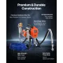 VEVOR Stand Airless Paint Sprayer, 1500W, 3300PSI High Pressure Airless Sprayer, Cleaning Brush, Hose, Extension Rod, Nozzles, E