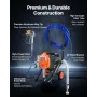 VEVOR Stand Airless Paint Sprayer, 1500W, 3300PSI High Pressure Airless Sprayer with Cart, Cleaning Brush, Hose, Extension Rod, 