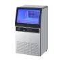 Commercial Ice Maker Machine, 59kg/24H with 15kg Storage, 45 Cubes per Cycle, Stainless Steel Freestanding & Under Counter Ice M
