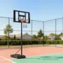 Portable Basketball Stand, 1.35 to 3.05m Height Adjustment Basketball Hoop & Goal, Adjustable Basketballs Goal System with Built