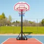 VEVOR Bærbar Basketballstativ, 1,6 til 2,1m Højdejustering Basketball Hoop & Goal, Børne Justerbar Basketball Hoop med Nyl