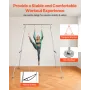Yoga Stand Frame, Max 140.6 kg Load Swing Stand, Triangular Structure Pull Up Stands, Aerial Silk Stands with Height Adjustable 