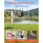 Yoga Stand Frame, Max 140.6 kg Load Swing Stand, Triangular Structure Pull Up Stands, Aerial Silk Stands with Height Adjustable 