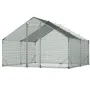 Large Metal hønsegård, 3 x 3 x 2 m, Walk-in hønsegårdshus med