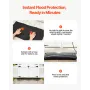 VEVOR Flood Barrier, 10 Pack, 430 x 830 mm Flood Bags with Bucket, Reusable Water Absorbent Barrier Activated by Water, Sandless