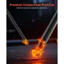 Pool Cue, 1 Piece Jump Break Cue, 1473.2mm & 554g Break Cues Pool Stick, Breaks Stick with Carbon Fiber Shaft & Maple Cues Butt,
