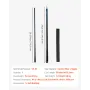 Pool Cue, 1 Piece Jump Break Cue, 1473.2mm & 554g Break Cues Pool Stick, Breaks Stick with Carbon Fiber Shaft & Maple Cues Butt,