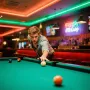Pool Cue, 1 Piece Jump Break Cue, 1473.2mm & 554g Break Cues Pool Stick, Breaks Stick with Carbon Fiber Shaft & Maple Cues Butt,
