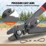 Crimping Tool, Up To 2.2mm Wire Rope Crimping Tool, Crimping Loop Sleeve Kit with a Cable Cutter and 160pcs Aluminum Buckles, Te