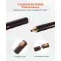 VEVOR Pool Cue, 1447.8mm Jointed Snooker Cue, Snooker Cues Stick with Extension Rod & 9.5mm Leather Tip, 538g Pools Stick for Pr