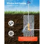 Frost Proof Yard Hydrant, 1895mm Freeze-Proof Outdoor Faucet with 1219.2mm Bury Depth, G 3/4" Pipe Connection & Hose Coupling, N