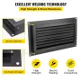 VEVOR Crawl Space Flood Vent, 8" H x 16" W Foundation Flood Vent to Reduce Foundation Damage and Risk, Black, Wall Mounted, Idea