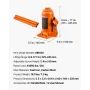 VEVOR Hydraulic Bottle Jack, 20 Ton (44092 lbs) Load Capacity, 225-435 mm Lifting Range, Heavy Duty Welded Bottle Jack for Car, 