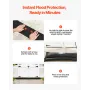 VEVOR Flood Barrier, 8 Pack, 3050 x 210 mm Flood Bags Activated by Water, Reusable Water Absorbent Barrier, Sandless Sandbags Bl