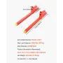 VEVOR Pallet Forks, 907 kg Clamp on Pallet Forks, 109 cm Total Length Heavy-Duty Quick Attach Tractor Fork Compatible with Tract