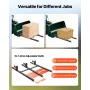 Pallet Forks, 907 kg Clamp on Pallet Forks, 149 cm Total Length Heavy-Duty Tractor Fork with Adjustable Stabilizer Bar for Tract