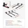 Pallet Forks, 907 kg Clamp on Pallet Forks, 149 cm Total Length Heavy-Duty Tractor Fork with Adjustable Stabilizer Bar for Tract