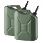Metal Fuel Container, 20 L, Fuel Jerry Can with Spout and Comfort Handle, 6 L/min Max Flow Rate, Leakproof & Corrosion-resistant