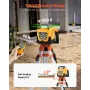 VEVOR Rotary Laser Level Kit, with Tripod+Staff Gauge, Green Beam 500m Range Slope Adjustable 360-Degree Spinning, Flexible Scan