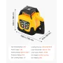 VEVOR Rotary Laser Level Kit, with Tripod+Staff Gauge, Green Beam 500m Range Slope Adjustable 360-Degree Spinning, Flexible Scan