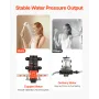 Water Pressure Pump, 12V DC 1.2 GPM (4.5 L/min), 2-Chamber Self-Priming Diaphragm Water Pump with 2 Hose Clamps, 80 PSI Max Pres