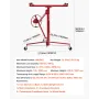 3353 mm Gipspladeløft, Heavy Duty 68 kg Sheetrock-hejs med