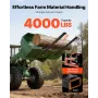 pallegafler, 1814 kg klemme på pallegafler, 149 cm total længde
