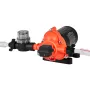 RV Water Pump, 12V DC 4 GPM (15.1 L/min), 3-Chamber Self-Priming Diaphragm Water Pump with Automatic Pressure Switch, 40 PSI Max