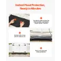 VEVOR Flood Barrier, 6 Pack, 830 x 430 mm Flood Bags Activated by Water, Reusable Water Absorbent Barrier, Sandless Sandbags Blo