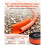 Air Hose, 6.35 mm x 76.2 m Hybrid Air Compressor Hose, 300 PSI Kink-Resistant Pneumatic Hoses with Three-Layer Construction for 