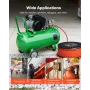 Air Hose, 6.35 mm x 76.2 m Hybrid Air Compressor Hose, 300 PSI Kink-Resistant Pneumatic Hoses with Three-Layer Construction for 