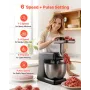 Standmixer, 7,8 L elektrisk køkkenmixer, 1500W dejblander, 6+P